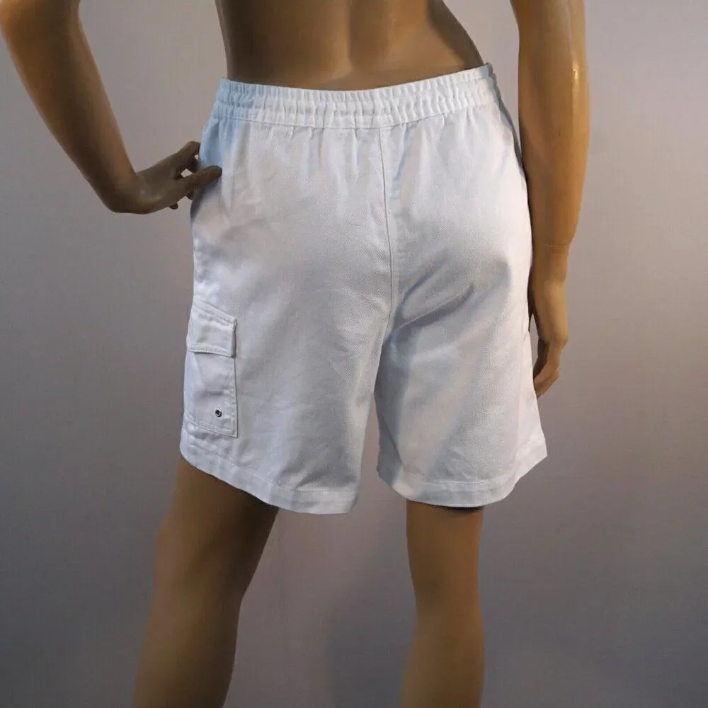 K.T Sport by Keneth Too! Vintage Cargo Shorts Womens Size Petite Small White